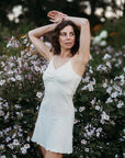 Q FOR QUINN - ROBE NUISETTE EN POINTELLE - NATUREL