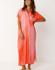 SKFK - DELIA DRESS - RED STRIPED - SS26