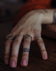 HAWKLY - SIGNET RING - SILVER