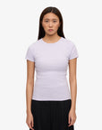 COLORFUL STANDARD - T-SHIRT COTELÉ - LAVANDE DOUX