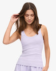 COLORFUL STANDARD - RIB TANK TOP - SOFT LAVENDER