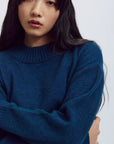 EVE GRAVEL - ZÉPHIR KNITWEAR - BLEU CHINÉ - FW25