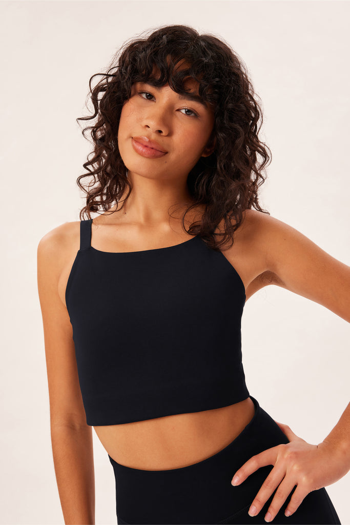 GIRLFRIEND COLLECTIVE - MIA HIGH NECK BRA - BLACK