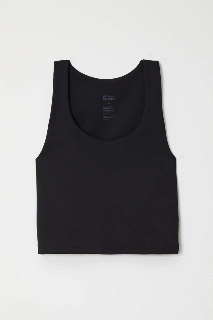 GIRLFRIEND COLLECTIVE - SCOOP TANK LUXE BELLA - BLACK