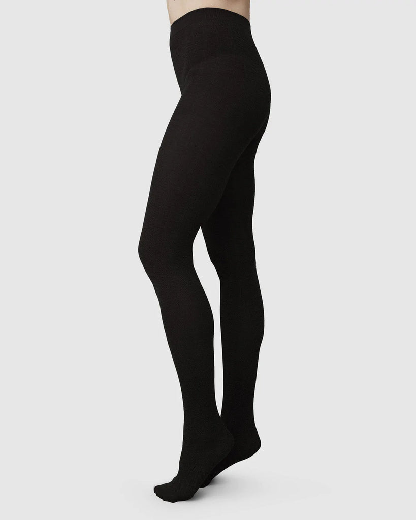 Collant en laine noir best sale