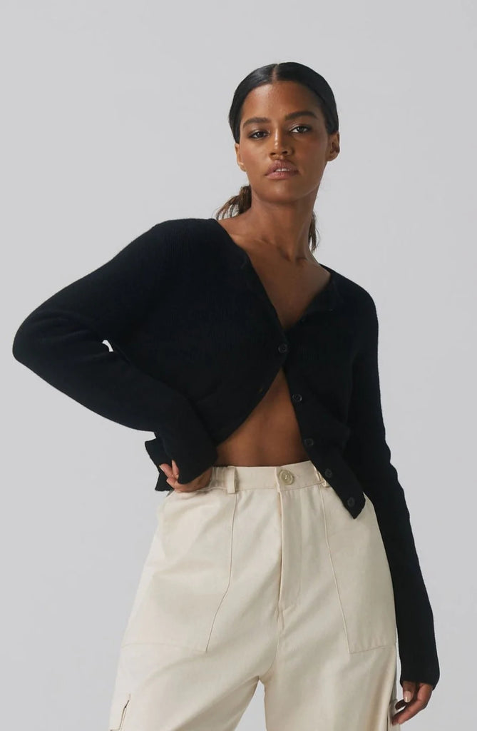 BOHÈME - CARDIGAN CASHMERE - BLACK