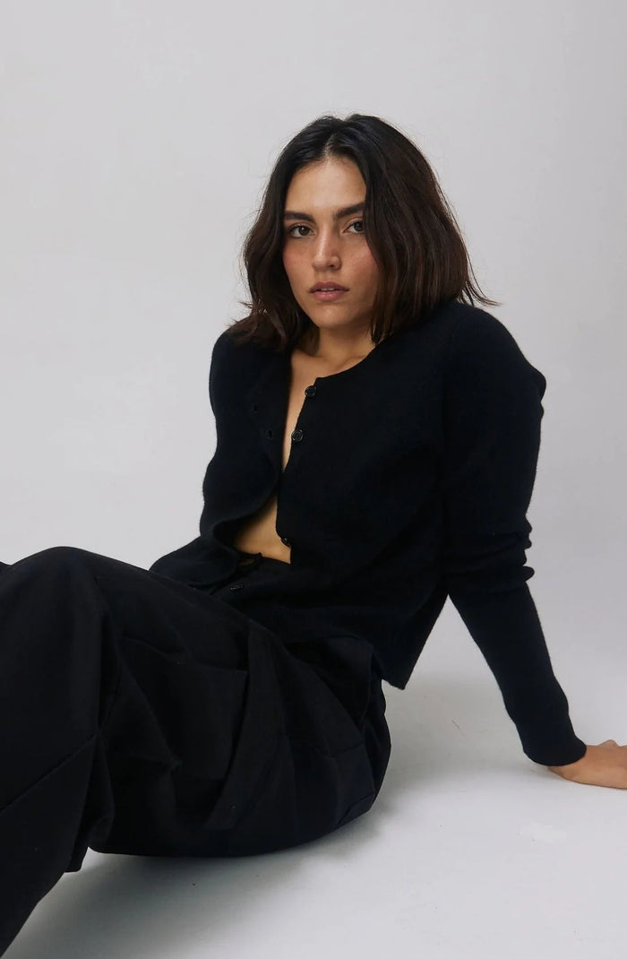 BOHÈME - CARDIGAN CASHMERE - BLACK