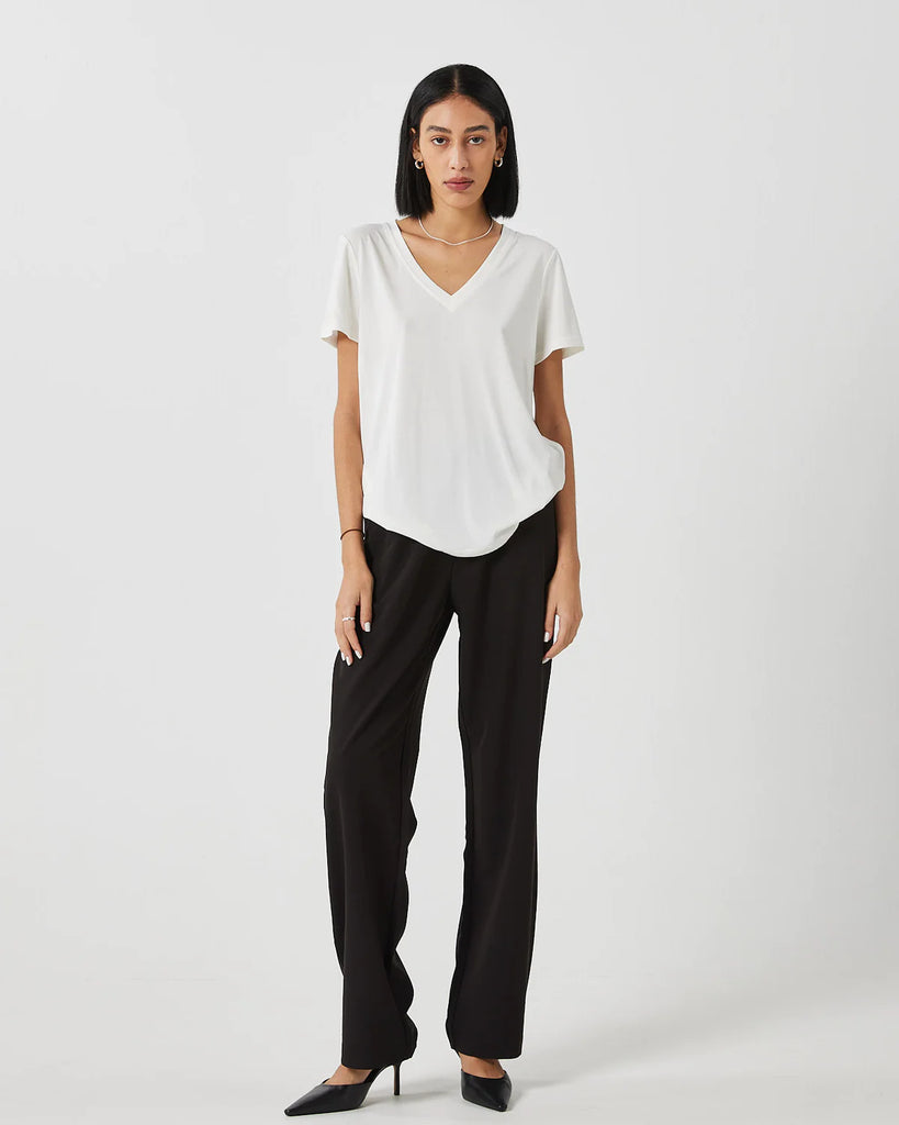 MINIMUM - T-SHIRT RYNIH - BLANC NEIGE - PÉ23