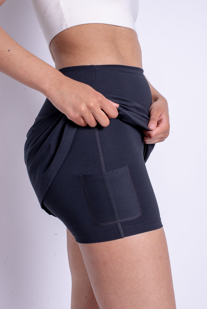 GIRLFRIEND COLLECTIVE - JUPE SKORT - NOIR