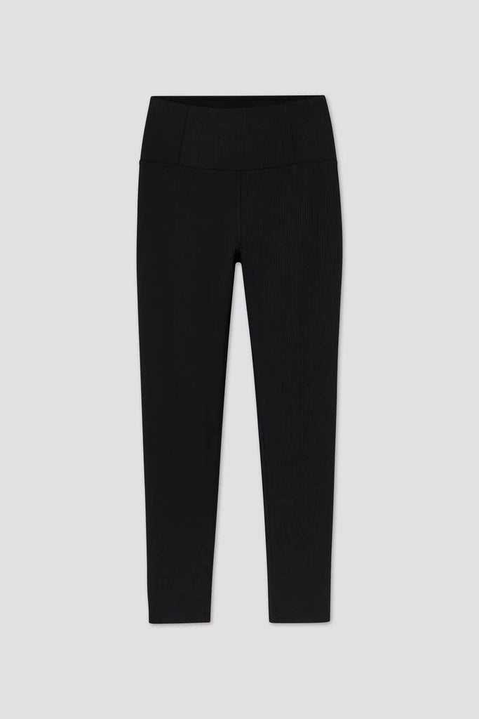 GIRLFRIEND COLLECTIVE - LEGGINGS TAILLE HAUTE RIB 28.5 - NOIR