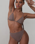 BETH RICHARD X BOHEME - CULOTTE TAILLE HAUTE - TAN