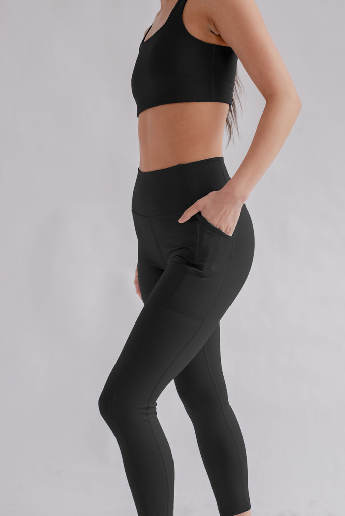 GIRLFRIEND COLLECTIVE - HIGH RISE COMPRESSIVE LEGGINGS 23.75 - BLACK