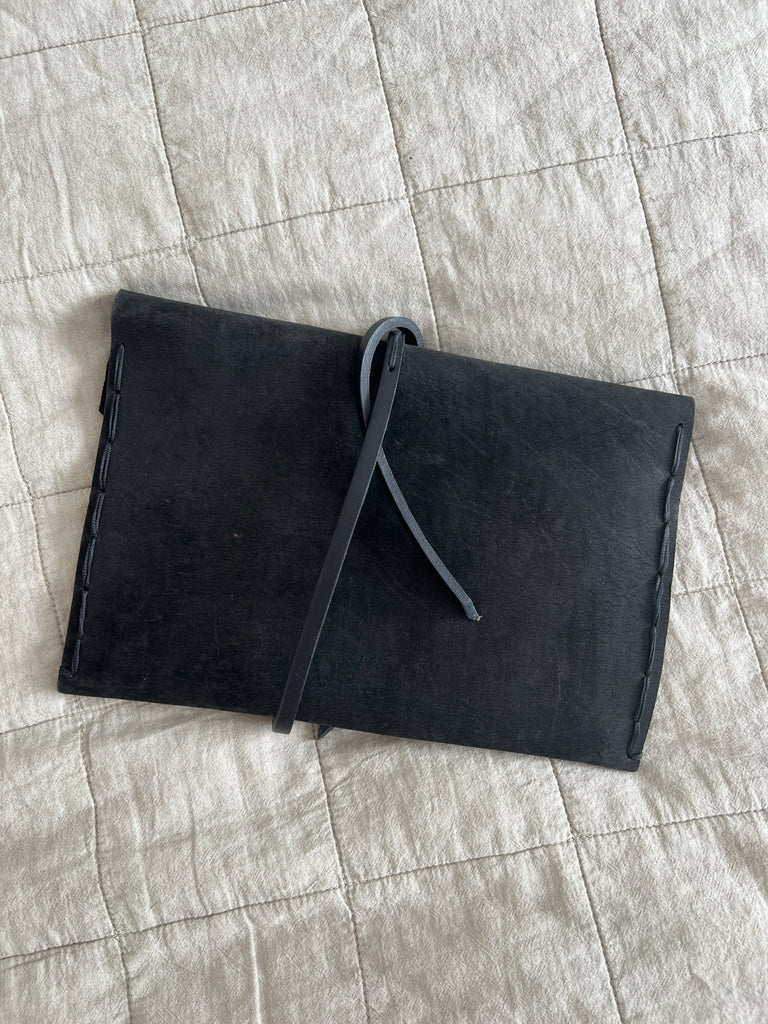 SECOND HAND - BLACK CLUTCH