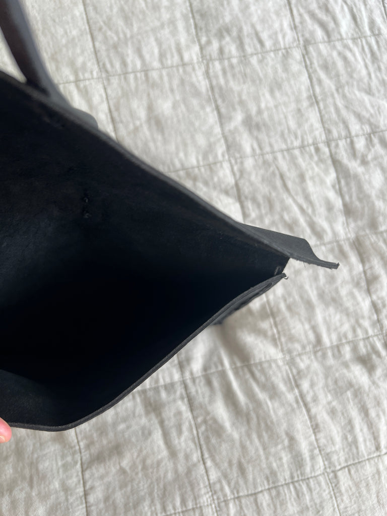 SECOND HAND - BLACK CLUTCH