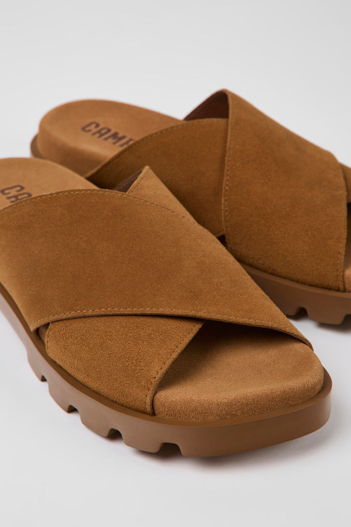 CAMPER - BRUTUS SANDALS - BROWN NUBUCK - SS23