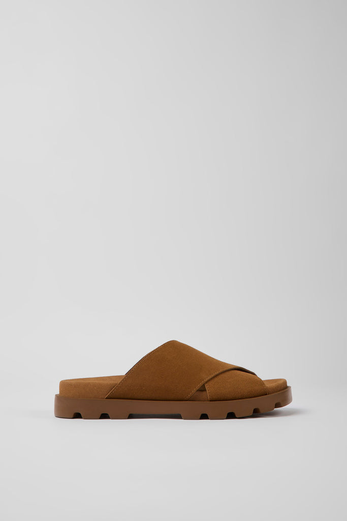 CAMPER - BRUTUS SANDALS - BROWN NUBUCK - SS23