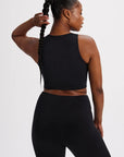 GIRLFRIEND COLLECTIVE - SCOOP TANK LUXE BELLA - NOIR
