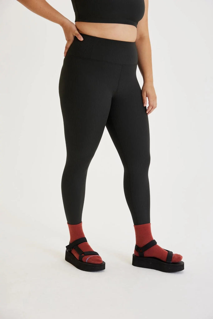 GIRLFRIEND COLLECTIVE - RIB HIGH-RISE LEGGINGS 28.5 - BLACK – Boutique  Unicorn