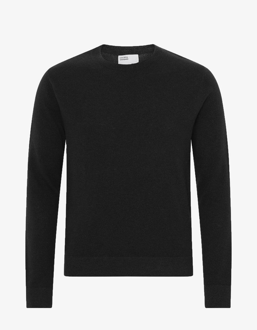 COLORFUL STANDARD - LIGHT MERINO WOOL CREW - BLACK