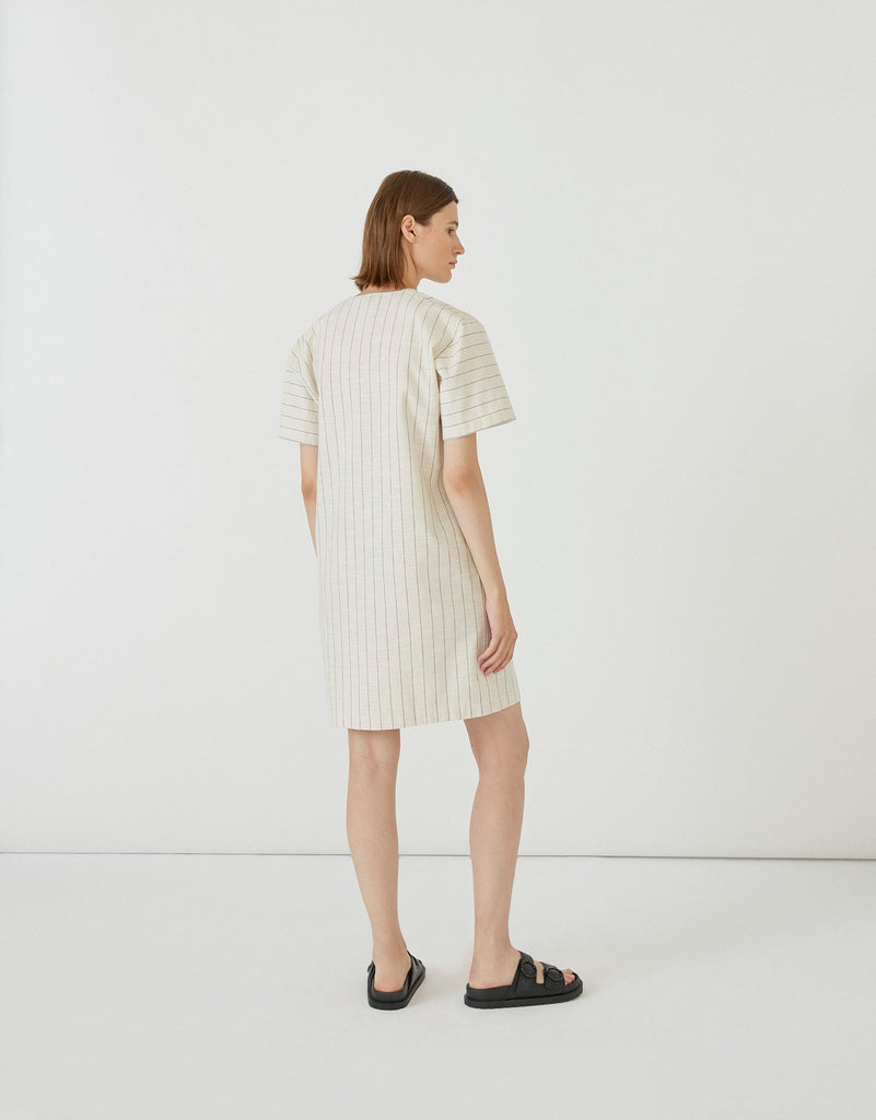 DIARTE - MOLINA DRESS - STRIPED LINEN - SS23