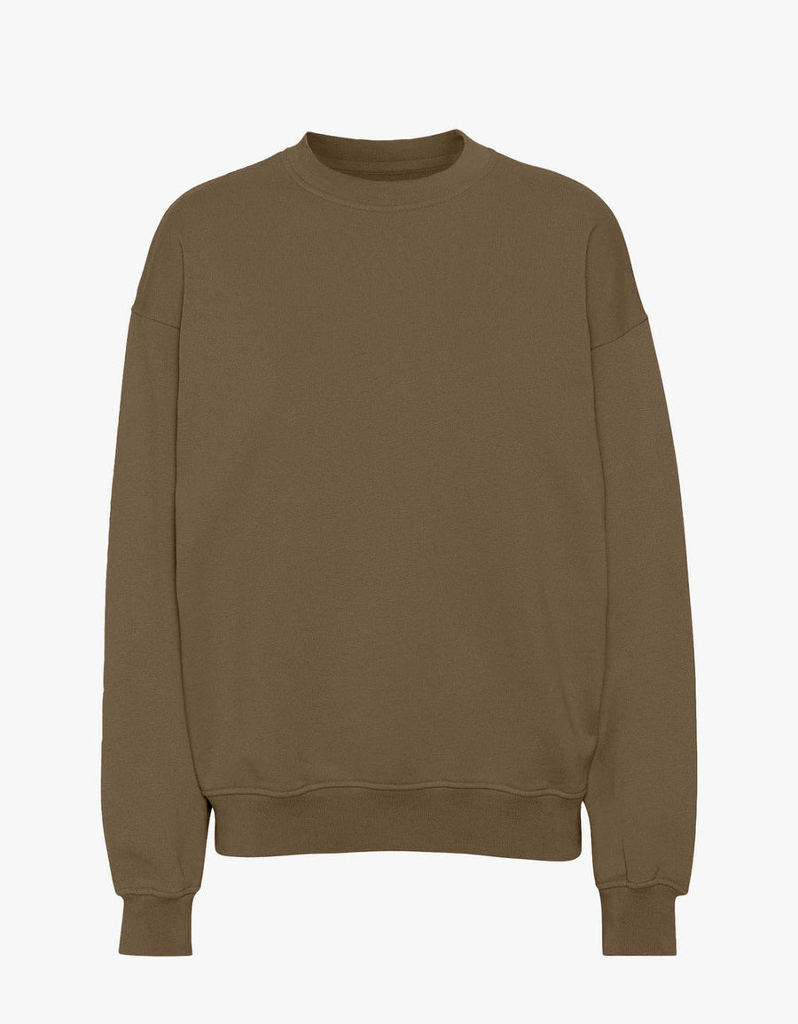 COLORFUL STANDARD - OVERSIZED ORGANIC CREW - CEDAR BROWN
