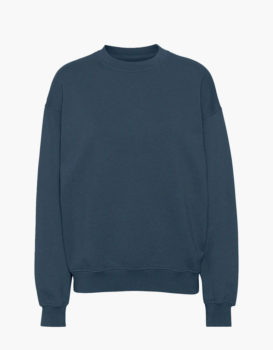 COLORFUL STANDARD - ORGANIC OVERSIZED CREW - PETROL BLUE