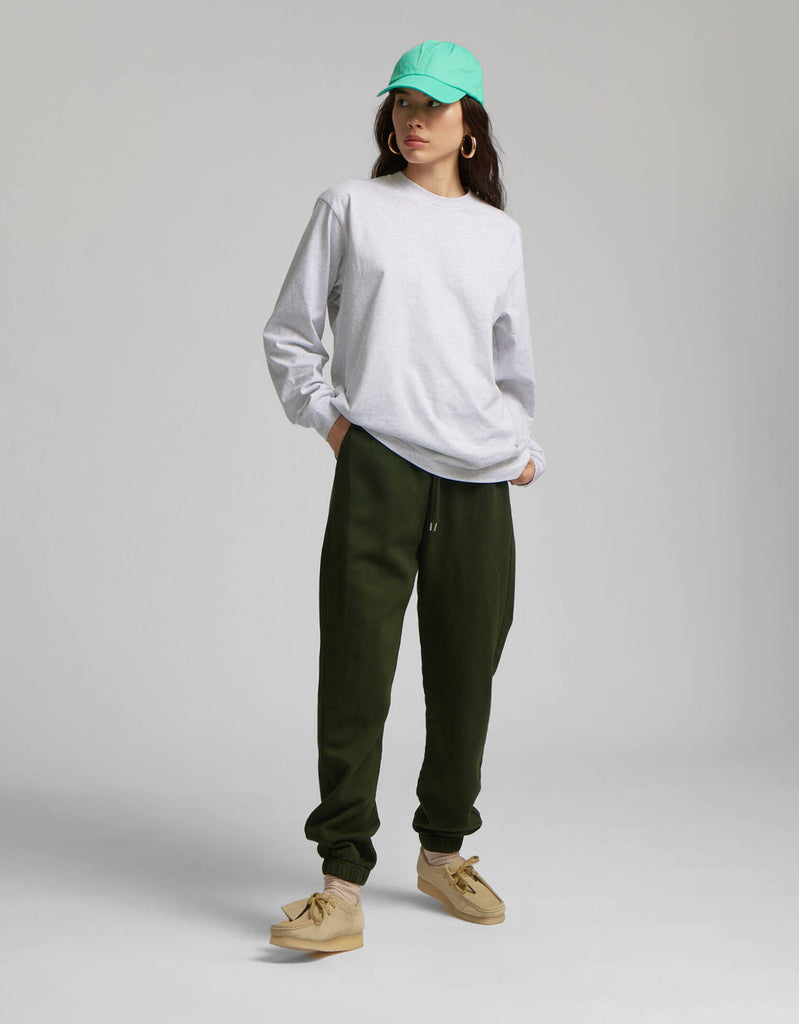 COLORFUL STANDARD - T-SHIRT SURDIMENSIONNÉ MANCHES LONGUES - DESERT KHAKI