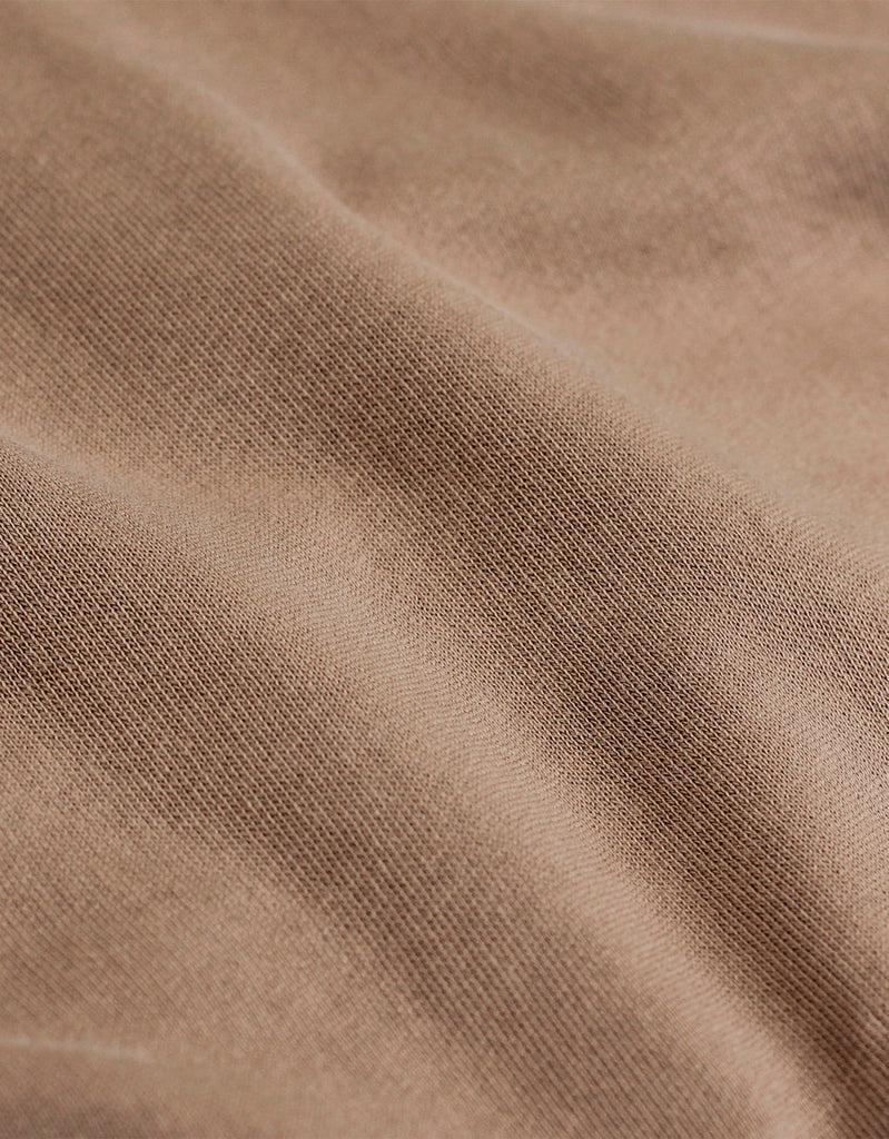 COLORFUL STANDARD - T-SHIRT SURDIMENSIONNÉ MANCHES LONGUES - DESERT KHAKI