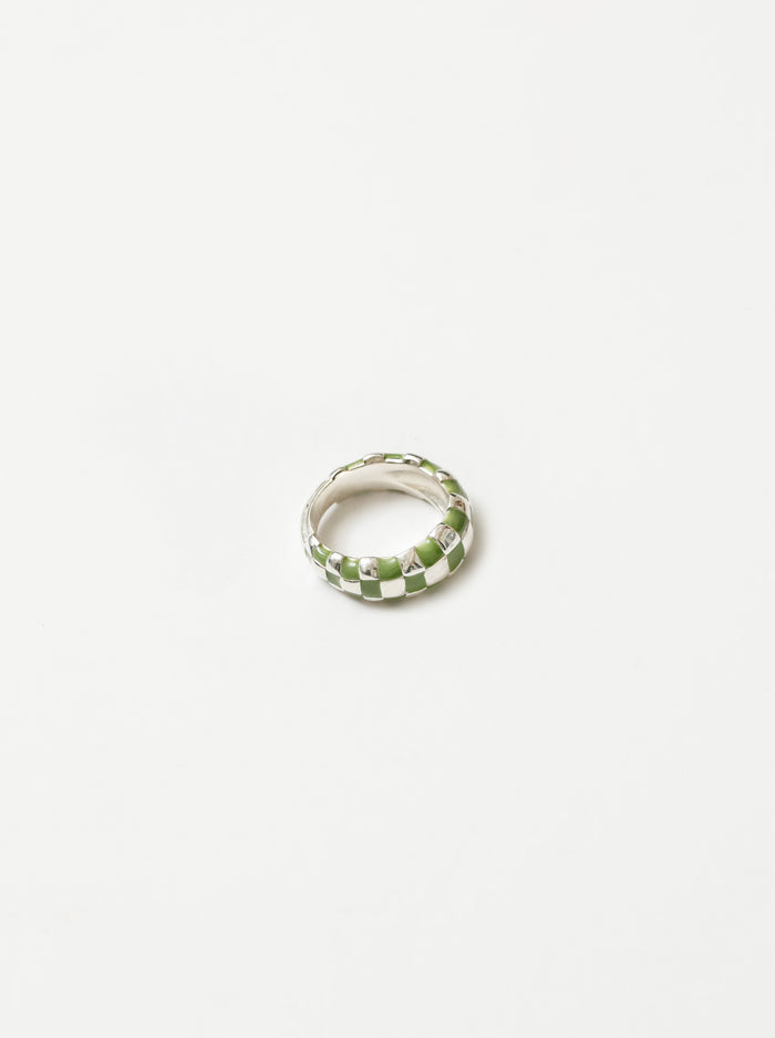 WOLF CIRCUS - LIBBY RING - GREEN & STERLING SILVER
