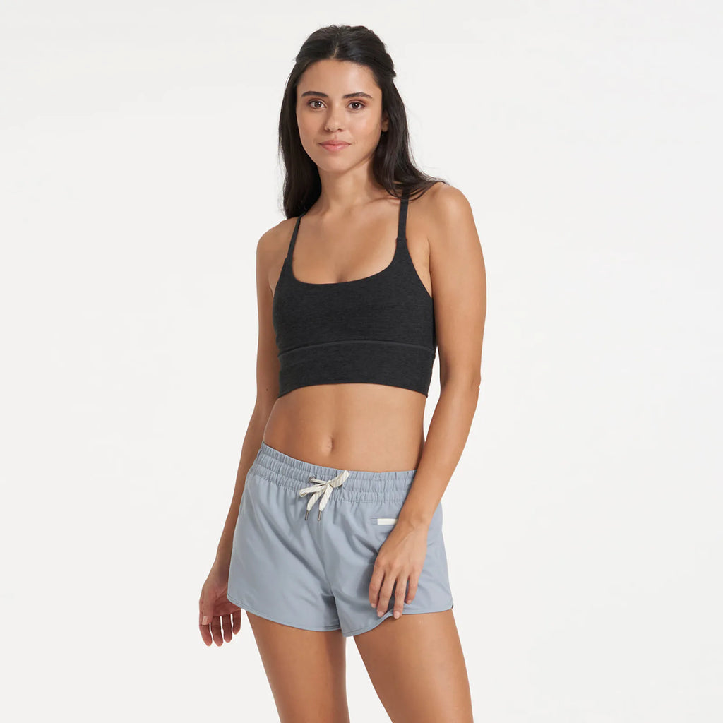 VUORI - BRA LONG LINE ELEVATION - BLACK HEATHER - FW22/23