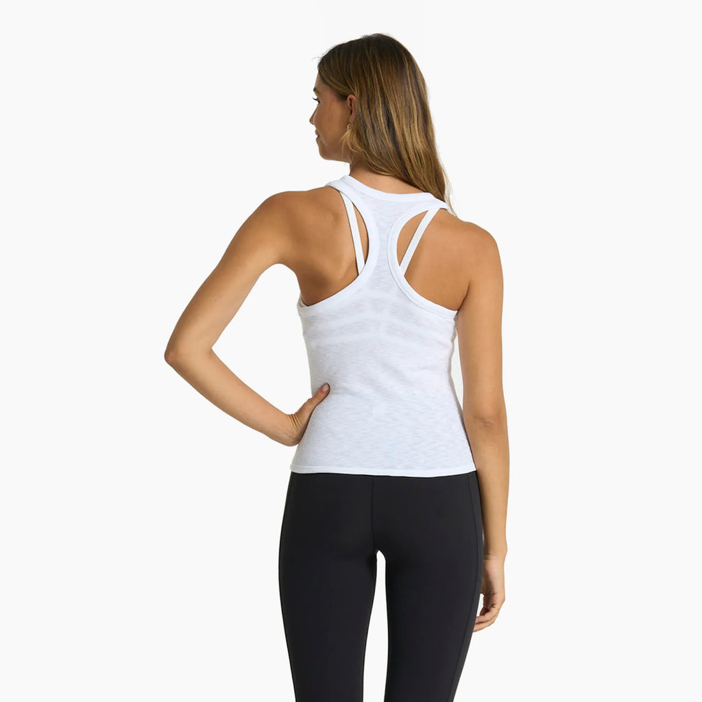 VUORI - SUNRISE HIG NECK TANK - WHITE