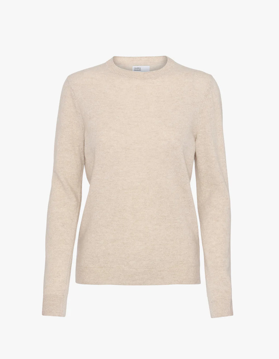 COLORFUL STANDARD - LIGHT MERINO WOOL CREW - IVORY WHITE