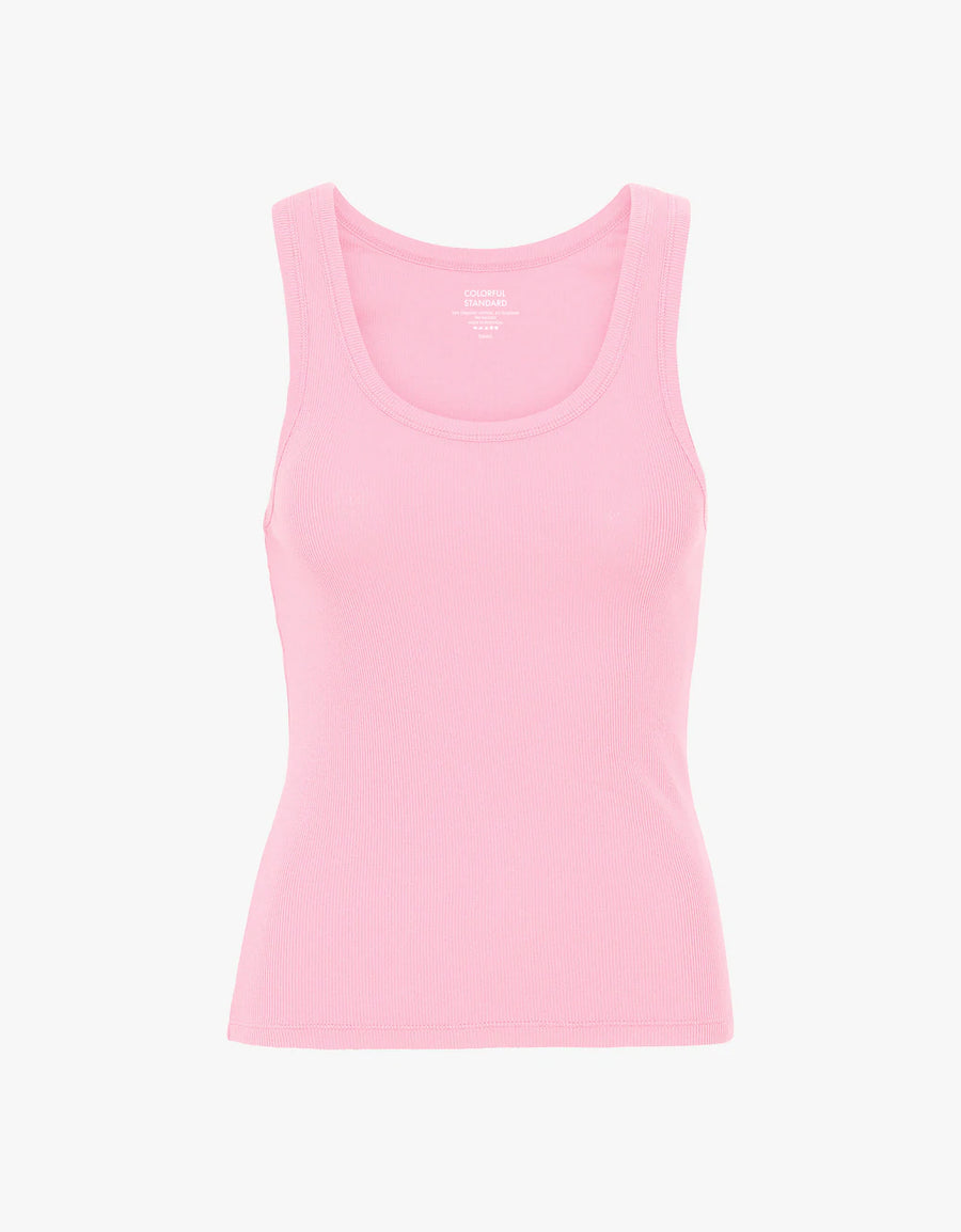 COLORFUL STANDARD - RIB TANK TOP - FLAMINGO