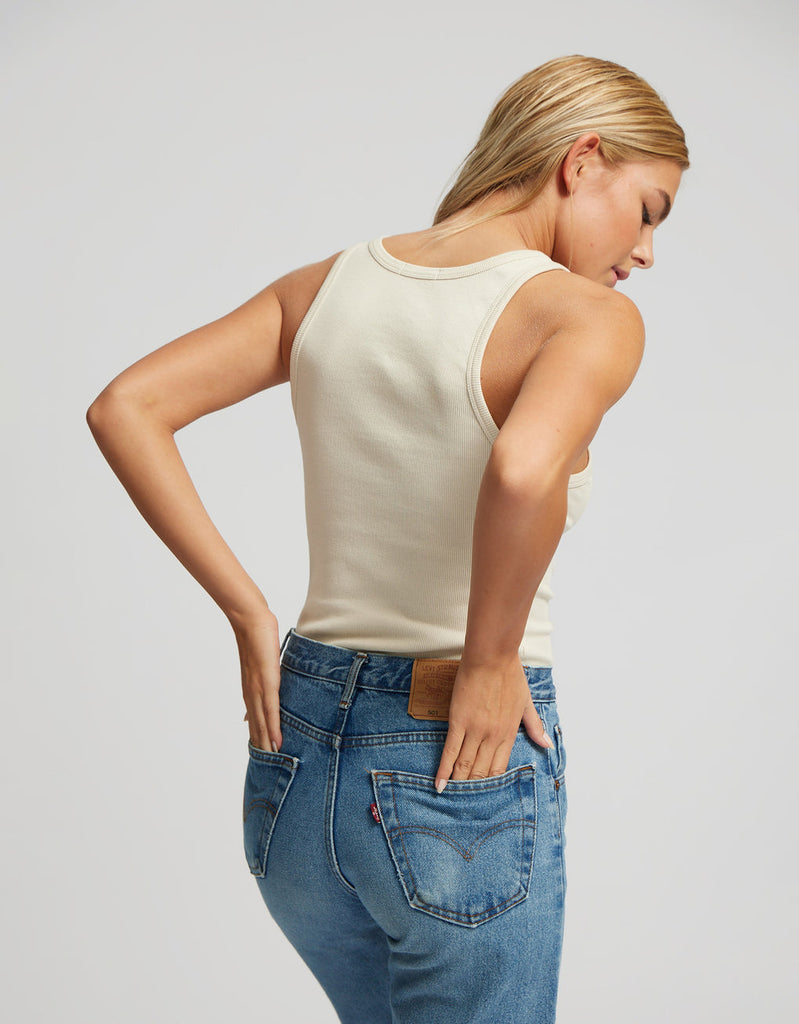 COLORFUL STANDARD - CAMISOLE RIB - BLANC IVOIRE