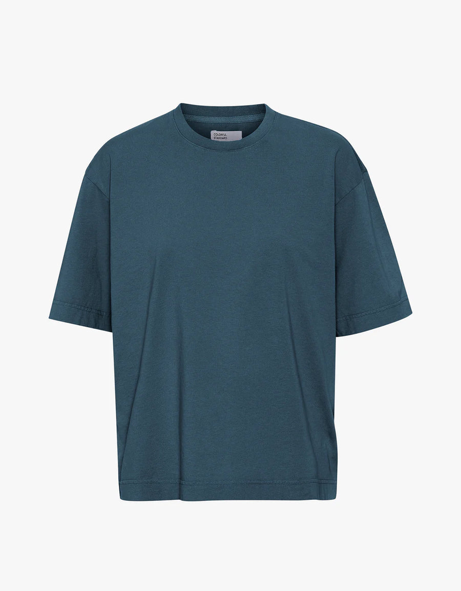 COLORFUL STANDARD - T-SHIRT SURDIMENSIONNÉ - BLEU PÉTROLE