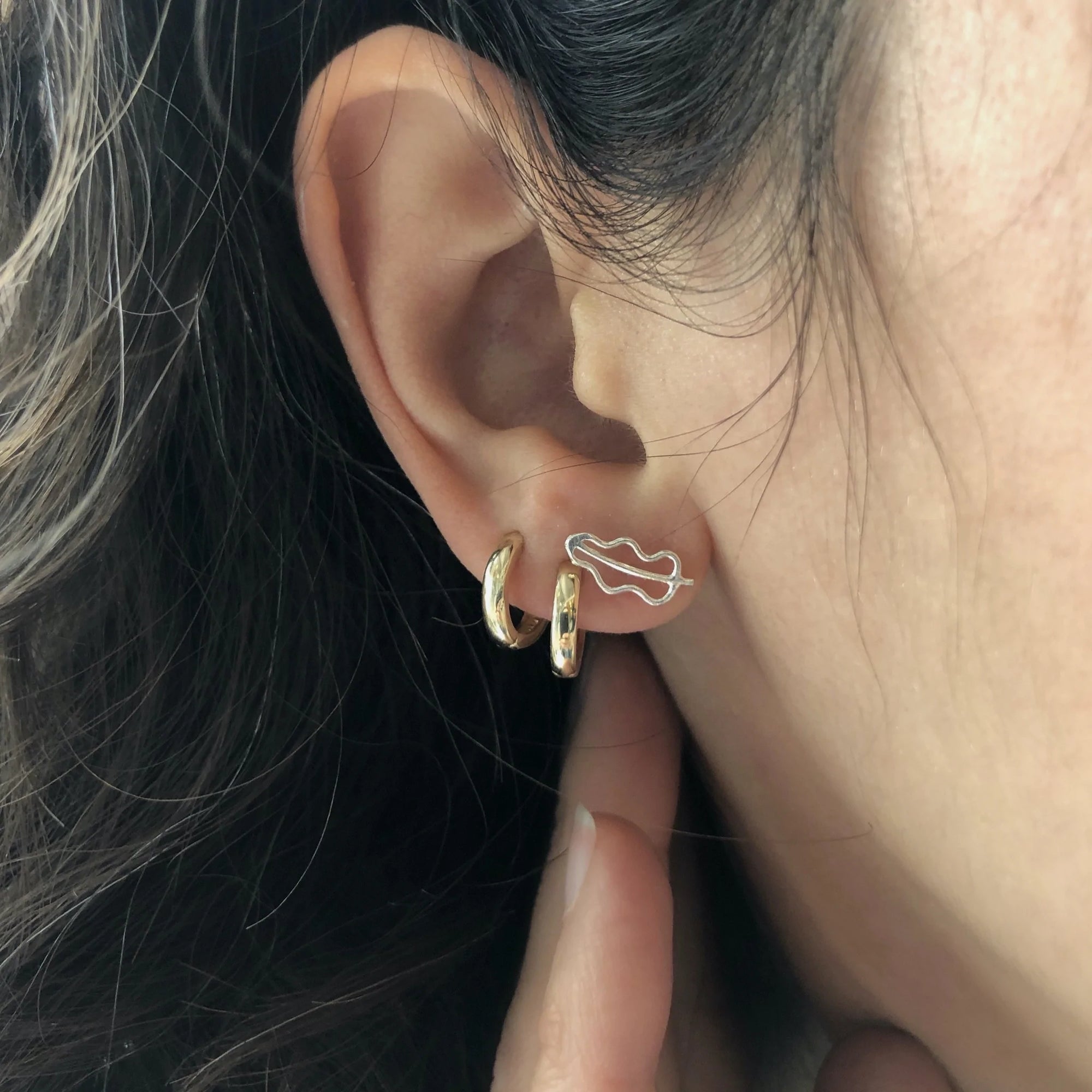 PILAR AGUECI - EARRINGS OAK DUO